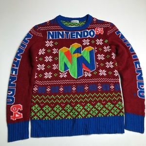 Nintendo 64 Ugly Christmas Sweater N64 Mens Medium